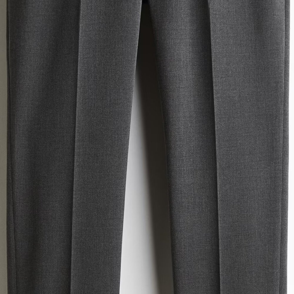 H&M Men’s Slim Fit Tailored Pants Dark Gray Size 33